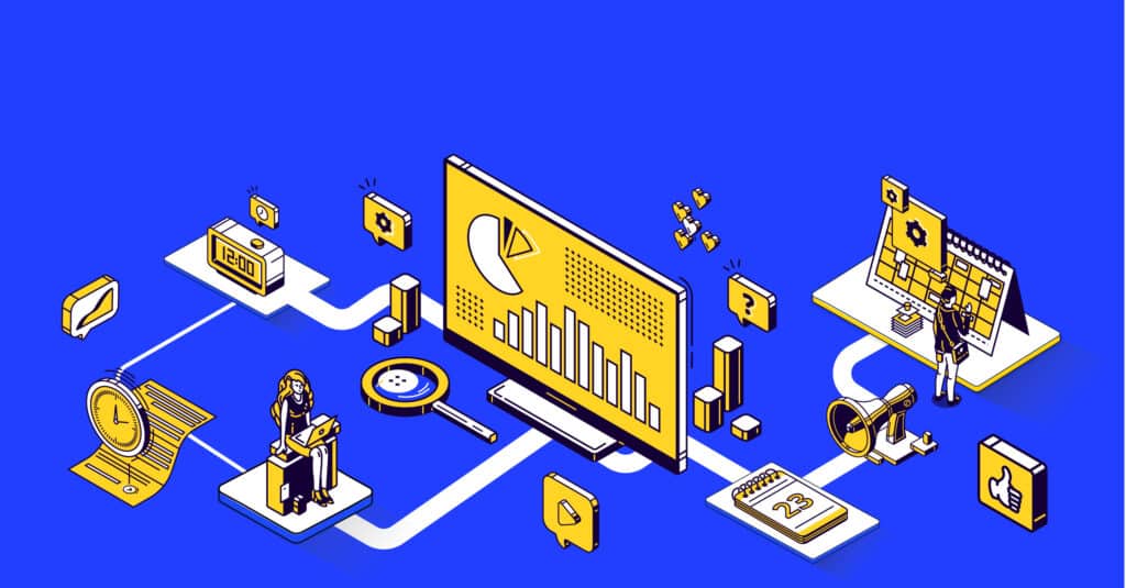 Content distribution guide illustration